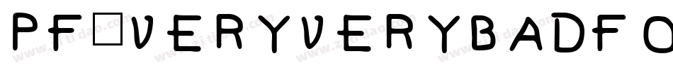 Pf_veryverybadfont7 Inverted字体转换